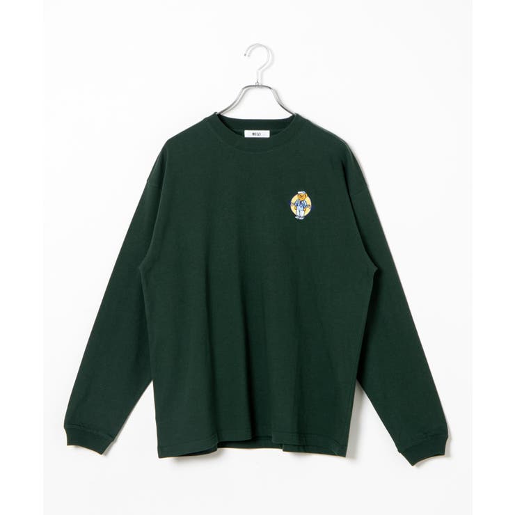 ダメージロゴ ロンT 2色 ワッペン 長袖 Tシャツ 韓国 春 nr8216 aa-1025.jpg