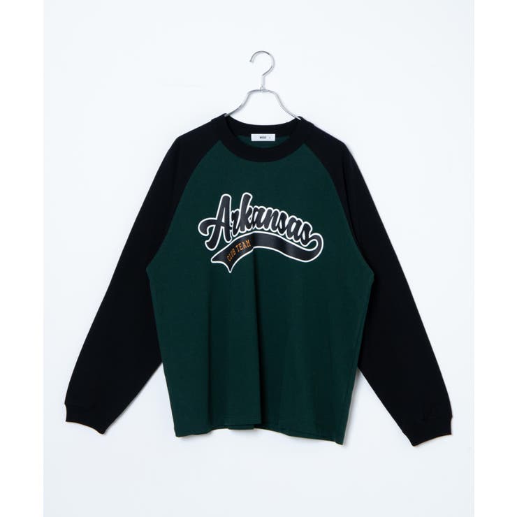 スタジアムロゴプリントBIGロンTシャツ 韓国 韓国ファッション