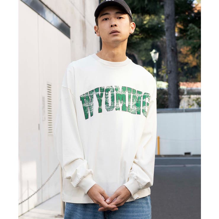 カレッジロゴBIGロンTシャツ[品番：WG010083464]｜WEGO【MEN 