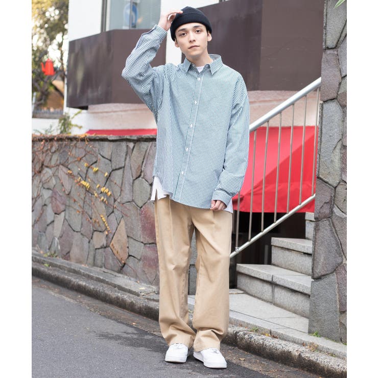 ルーズチェックシャツ[品番：WG010083547]｜WEGO【MEN】（ウィゴー）のメンズファッション通販｜SHOPLIST（ショップリスト）