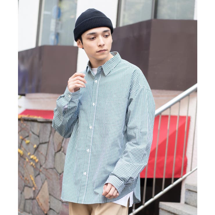 ルーズチェックシャツ[品番：WG010083547]｜WEGO【MEN】（ウィゴー）のメンズファッション通販｜SHOPLIST（ショップリスト）