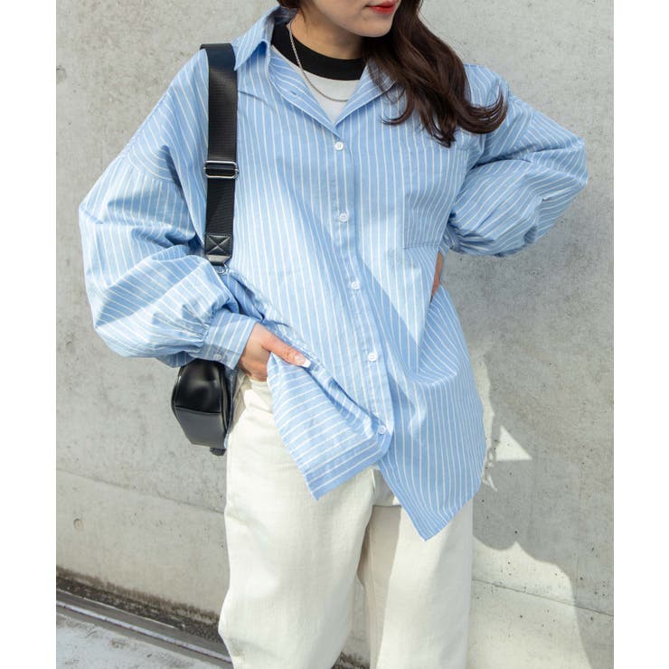 ボリュームスリーブBIGシャツ レディース  夏[品番：WG010083749]｜WEGO【WOMEN】（ウィゴー）のレディースファッション通販｜SHOPLIST（ショップリスト）