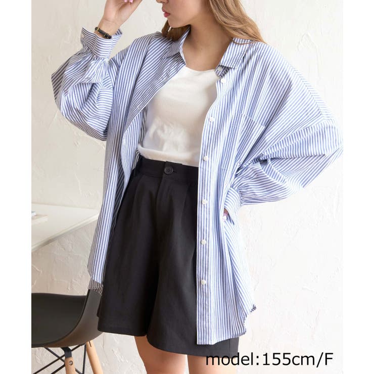 ボリュームスリーブBIGシャツ レディース  夏[品番：WG010083749]｜WEGO【WOMEN】（ウィゴー）のレディースファッション通販｜SHOPLIST（ショップリスト）