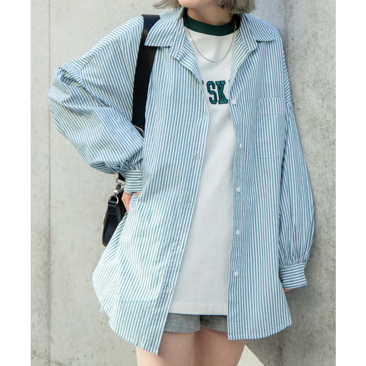 ボリュームスリーブBIGシャツ レディース  夏[品番：WG010083749]｜WEGO【WOMEN】（ウィゴー）のレディースファッション通販｜SHOPLIST（ショップリスト）