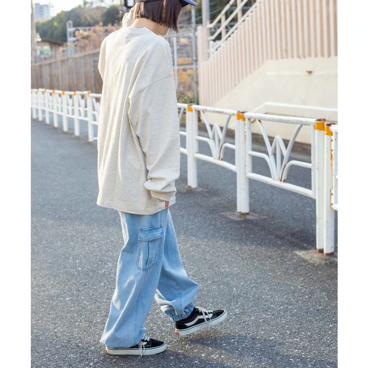 ハイウエストデニムカーゴポケットパンツ[品番：WG010083765]｜WEGO