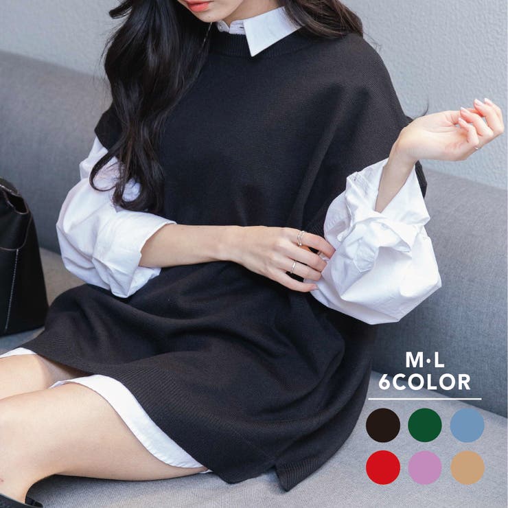 カラールーズニットベスト ユニセックス レディース[品番：WG010083877]｜WEGO 【WOMEN】（ウィゴー）のレディースファッション通販｜SHOPLIST（ショップリスト）