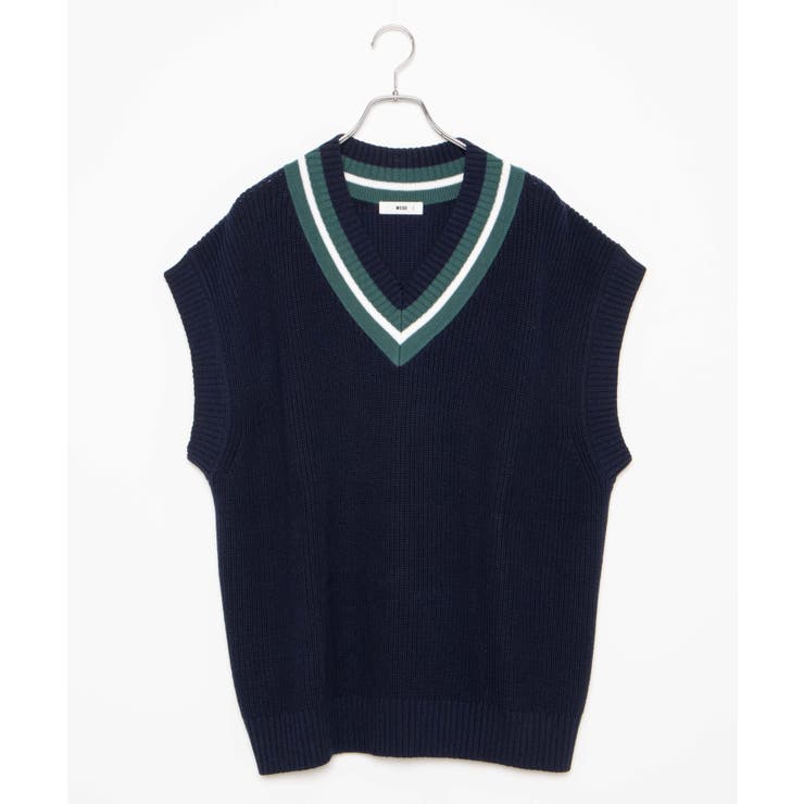 チルデンニットベスト[品番：WG010083872]｜WEGO【MEN