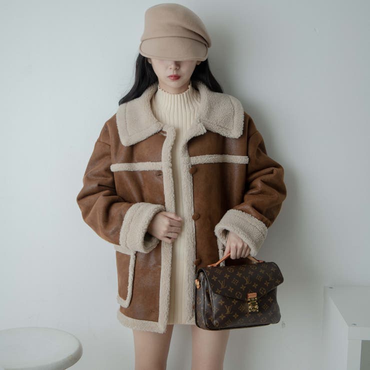 ボア切り替えランチコート レディース  秋[品番：WG010085259]｜WEGO【WOMEN】（ウィゴー）のレディースファッション通販｜SHOPLIST（ショップリスト）