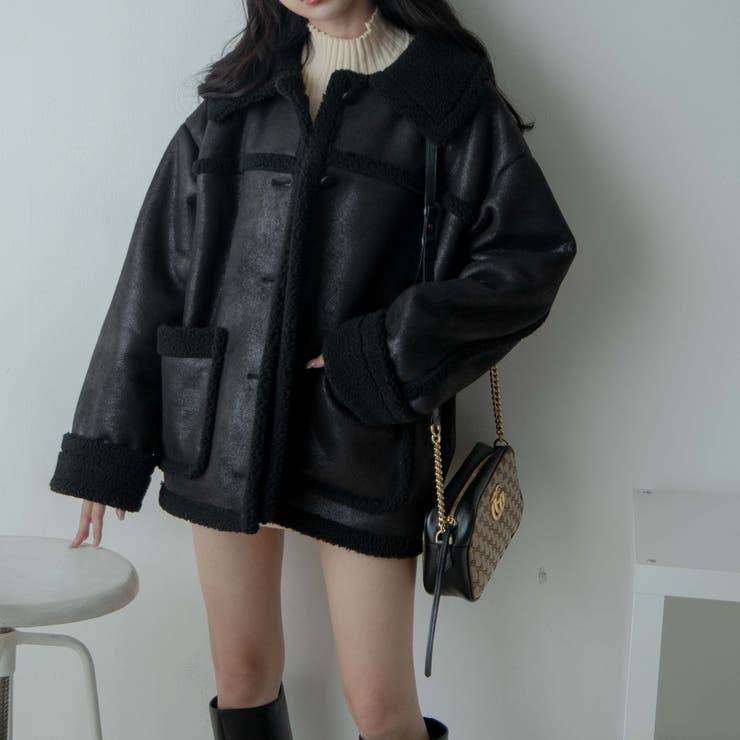 ボア切り替えランチコート レディース  秋[品番：WG010085259]｜WEGO【WOMEN】（ウィゴー）のレディースファッション通販｜SHOPLIST（ショップリスト）