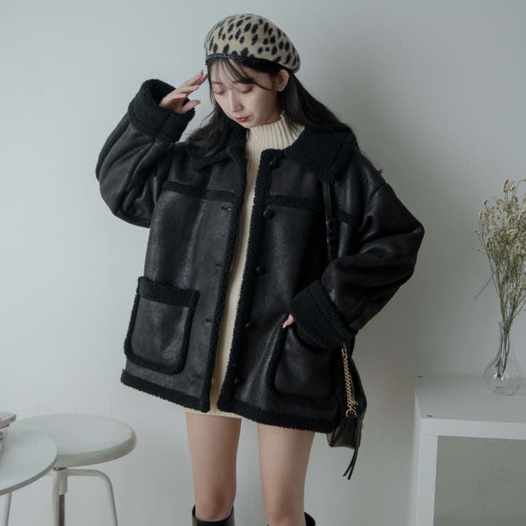 ボア切り替えランチコート レディース  秋[品番：WG010085259]｜WEGO【WOMEN】（ウィゴー）のレディースファッション通販｜SHOPLIST（ショップリスト）