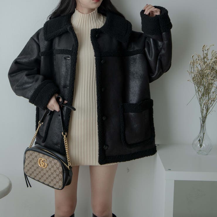 ボア切り替えランチコート レディース  秋[品番：WG010085259]｜WEGO【WOMEN】（ウィゴー）のレディースファッション通販｜SHOPLIST（ショップリスト）