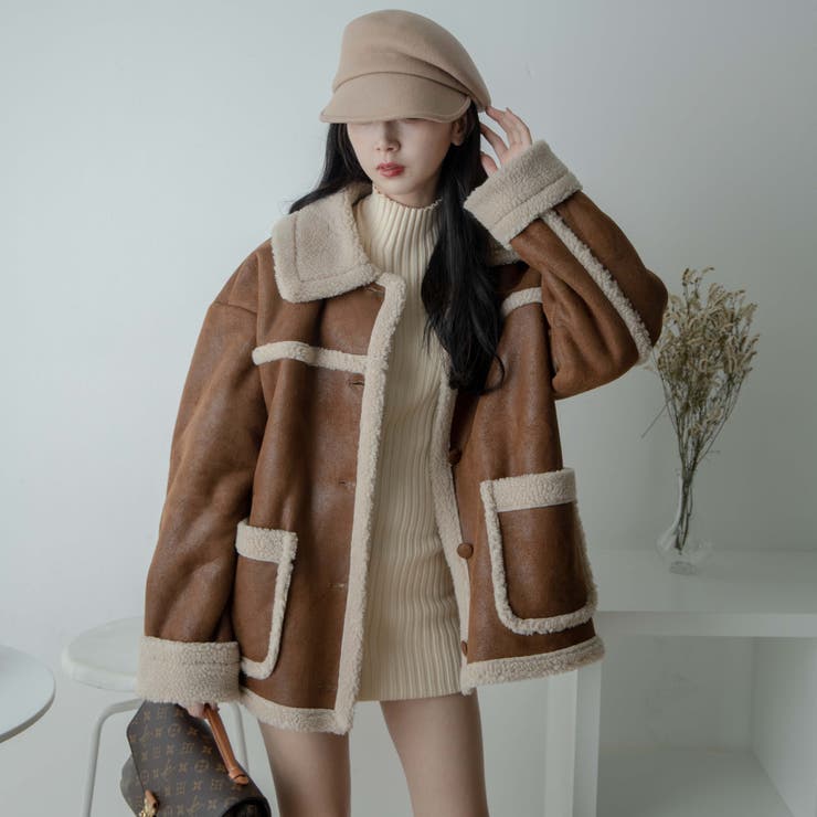 ボア切り替えランチコート レディース  秋[品番：WG010085259]｜WEGO【WOMEN】（ウィゴー）のレディースファッション通販｜SHOPLIST（ショップリスト）