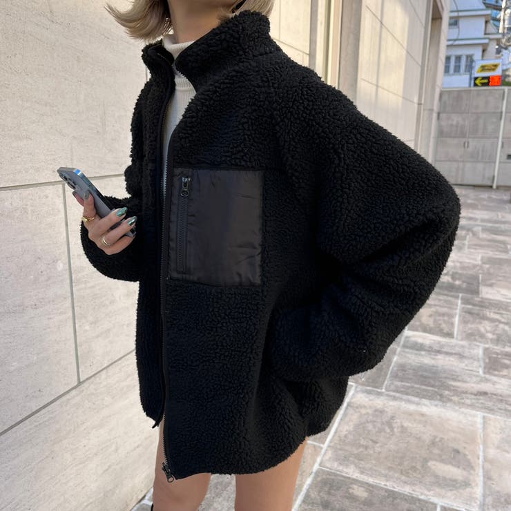 リバーシブル ボアブルゾン 韓国 | WEGO【WOMEN】 | 詳細画像13 