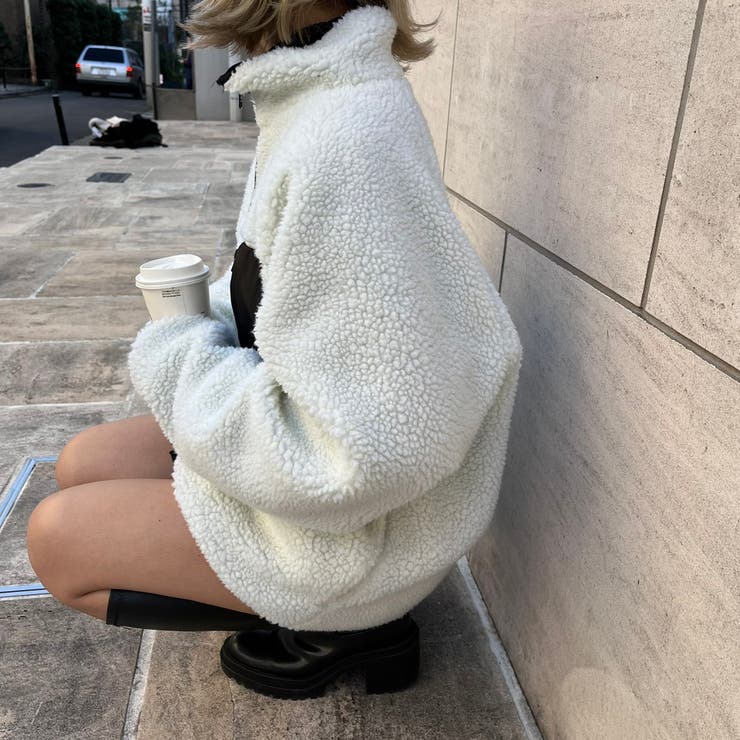 リバーシブル ボアブルゾン 韓国 | WEGO【WOMEN】 | 詳細画像6 