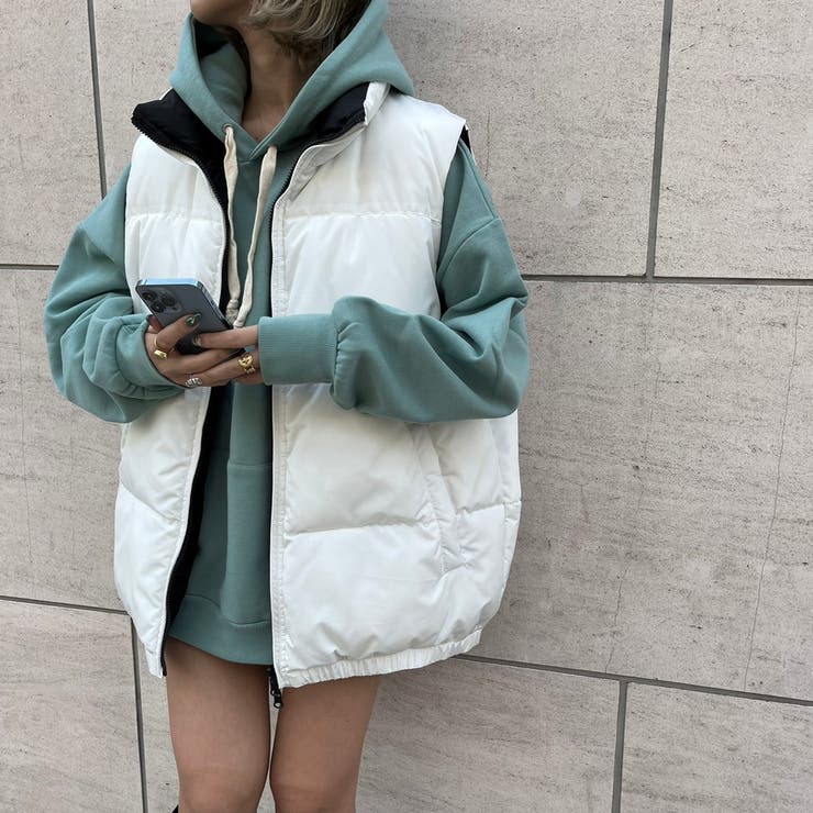 リバーシブル パテッドベスト  韓国[品番：WG010085295]｜WEGO【WOMEN】（ウィゴー）のレディースファッション通販｜SHOPLIST（ショップリスト）