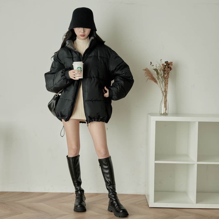 リバーシブル パテッドブルゾン ユニセックス | WEGO【WOMEN】 | 詳細画像10 