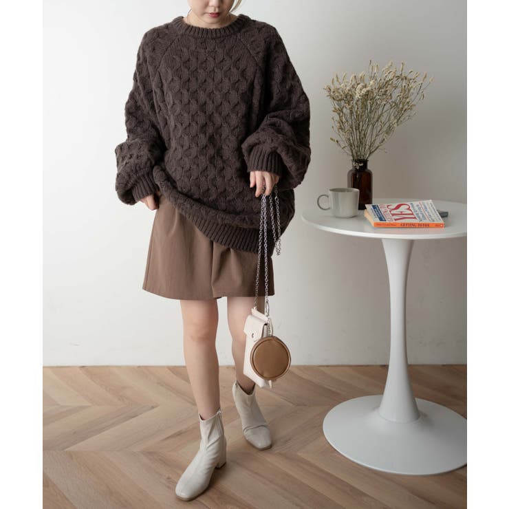 ケーブルドルマンBIGセーター レディース 秋 | WEGO【WOMEN】 | 詳細画像11 