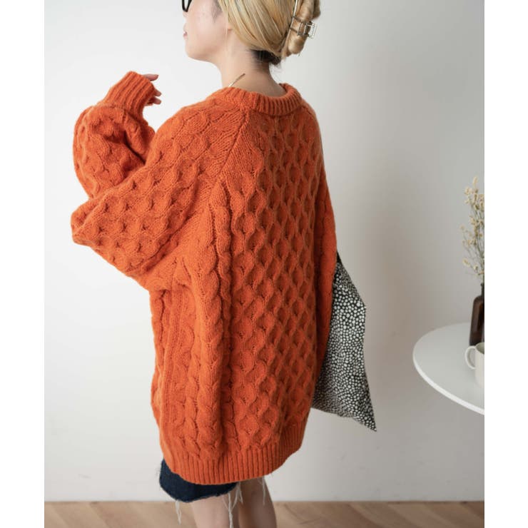 ケーブルドルマンBIGセーター レディース 秋 | WEGO【WOMEN】 | 詳細画像24 