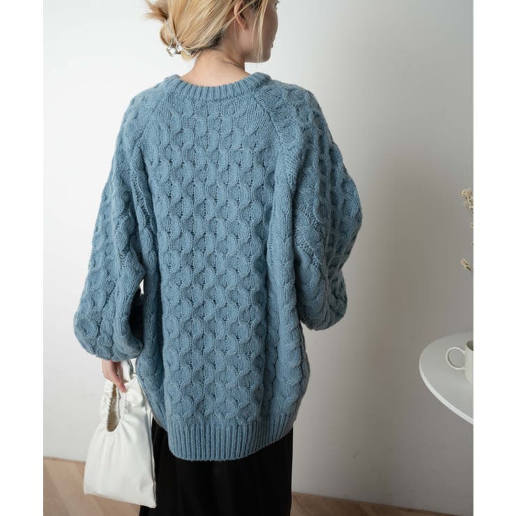 ケーブルドルマンBIGセーター レディース 秋 | WEGO【WOMEN】 | 詳細画像5 