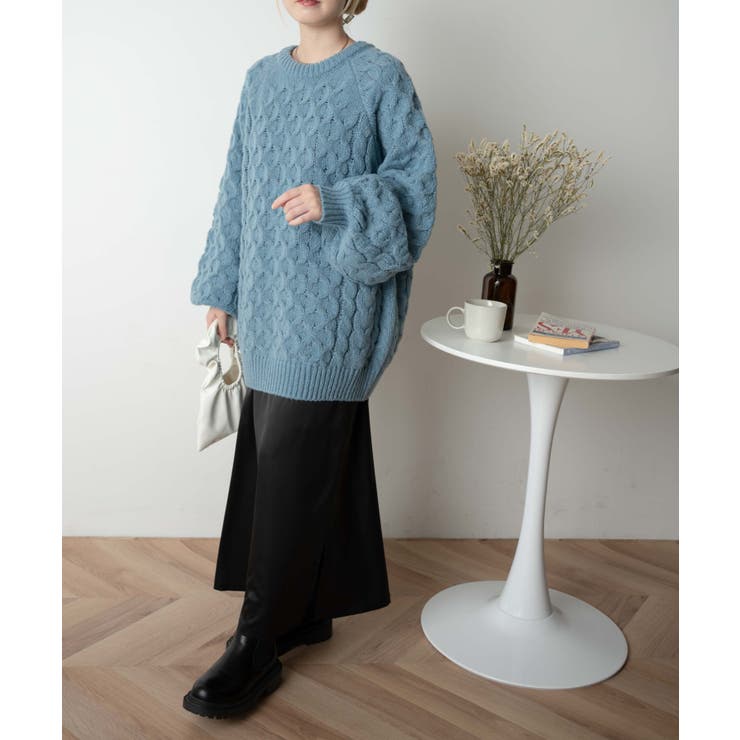 ケーブルドルマンBIGセーター レディース 秋 | WEGO【WOMEN】 | 詳細画像7 