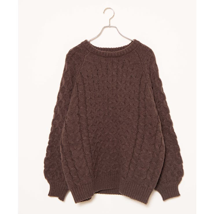 ケーブルドルマンBIGセーター レディース 秋 | WEGO【WOMEN】 | 詳細画像35 