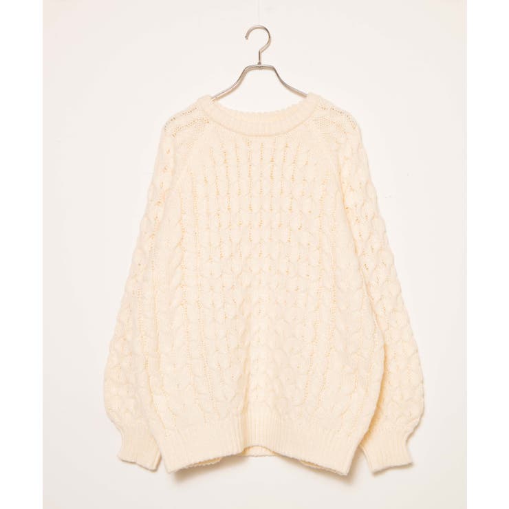 ケーブルドルマンBIGセーター レディース 秋 | WEGO【WOMEN】 | 詳細画像39 