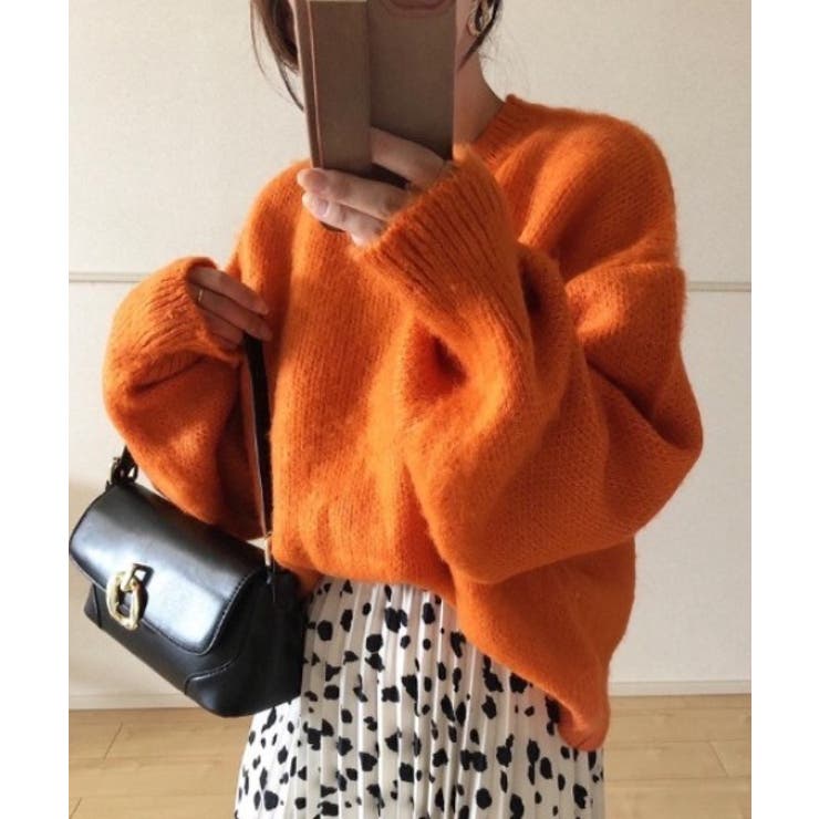 オレンジ | モヘアライクプルオーバー 秋 冬 | WEGO【WOMEN】