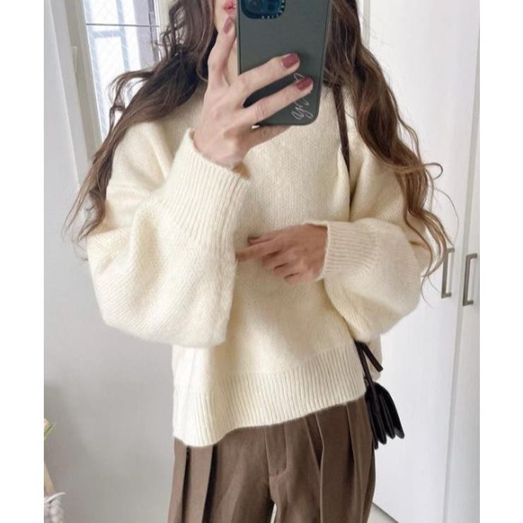 ホワイトアイボリー | モヘアライクプルオーバー 秋 冬 | WEGO【WOMEN】