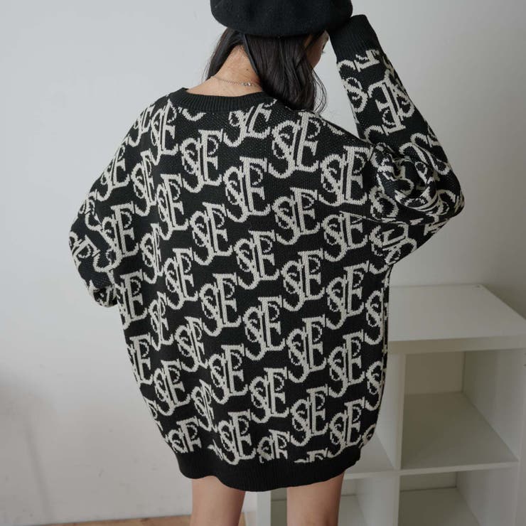 モノグラムBIGジャガードニット レディース 秋[品番：WG010086000