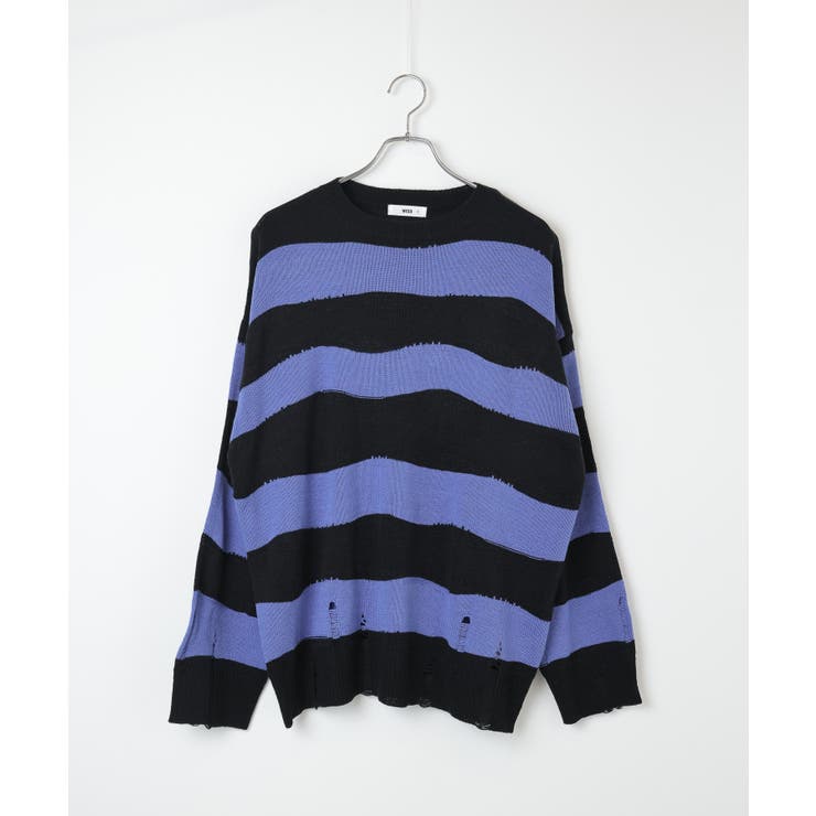 ダメージルーズボーダーニット 地雷系 韓国 | WEGO【WOMEN】 | 詳細画像24 