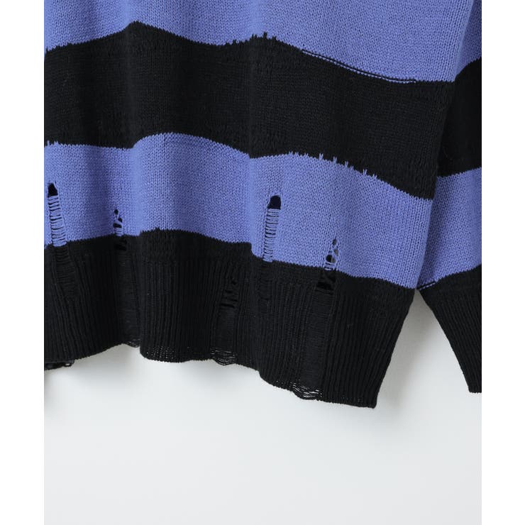 ダメージルーズボーダーニット 地雷系 韓国 | WEGO【WOMEN】 | 詳細画像26 