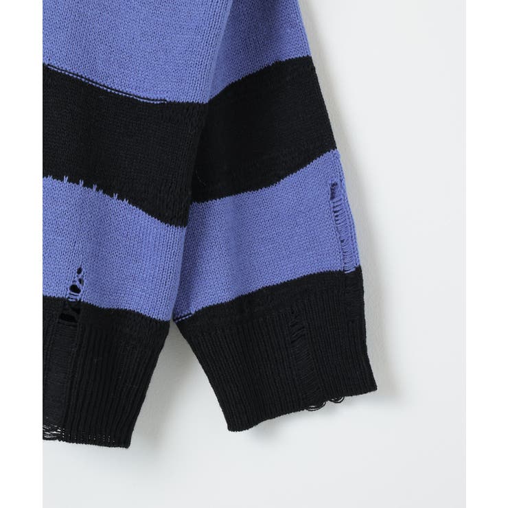 ダメージルーズボーダーニット 地雷系 韓国 | WEGO【WOMEN】 | 詳細画像27 
