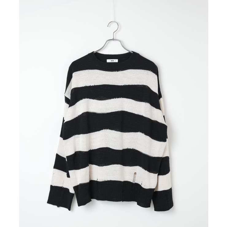ダメージルーズボーダーニット 地雷系 韓国 | WEGO【WOMEN】 | 詳細画像29 