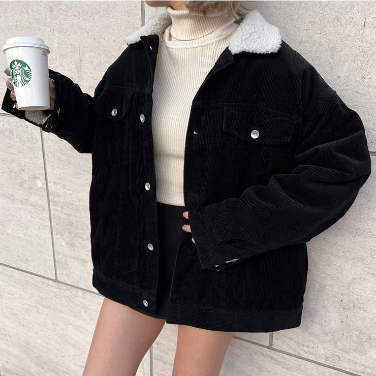 コーデュロイ ボアBIGジャケット 韓国[品番：WG010086462]｜WEGO