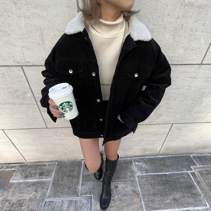 コーデュロイ ボアBIGジャケット 韓国[品番：WG010086462]｜WEGO