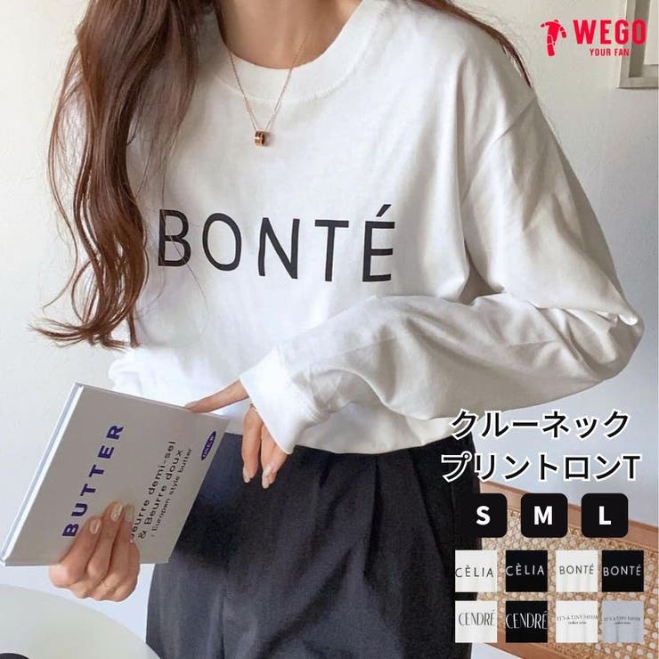 クルーネックプリントロンT レディース  秋[品番：WG010088409]｜WEGO【WOMEN】（ウィゴー）のレディースファッション通販｜SHOPLIST（ショップリスト）