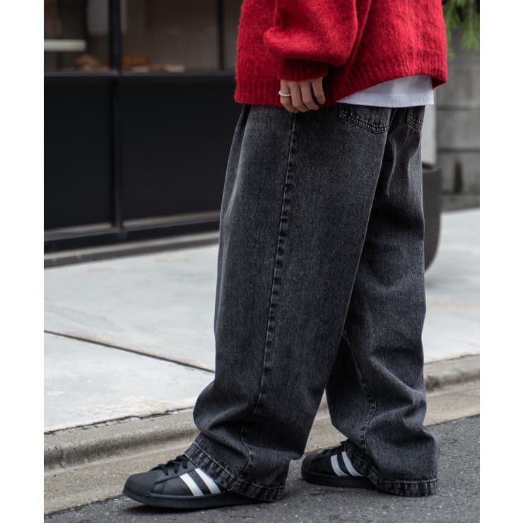 スケーターズ タックワイドデニムパンツ メンズ | WEGO【MEN】 | 詳細画像11 