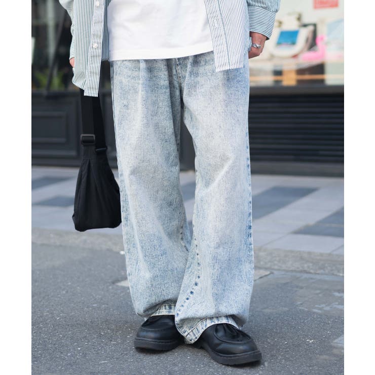 スケーターズ タックワイドデニムパンツ メンズ | WEGO【MEN】 | 詳細画像23 