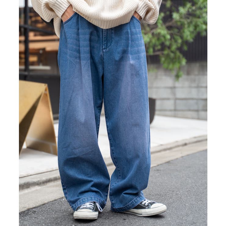 スケーターズ タックワイドデニムパンツ メンズ | WEGO【MEN】 | 詳細画像45 