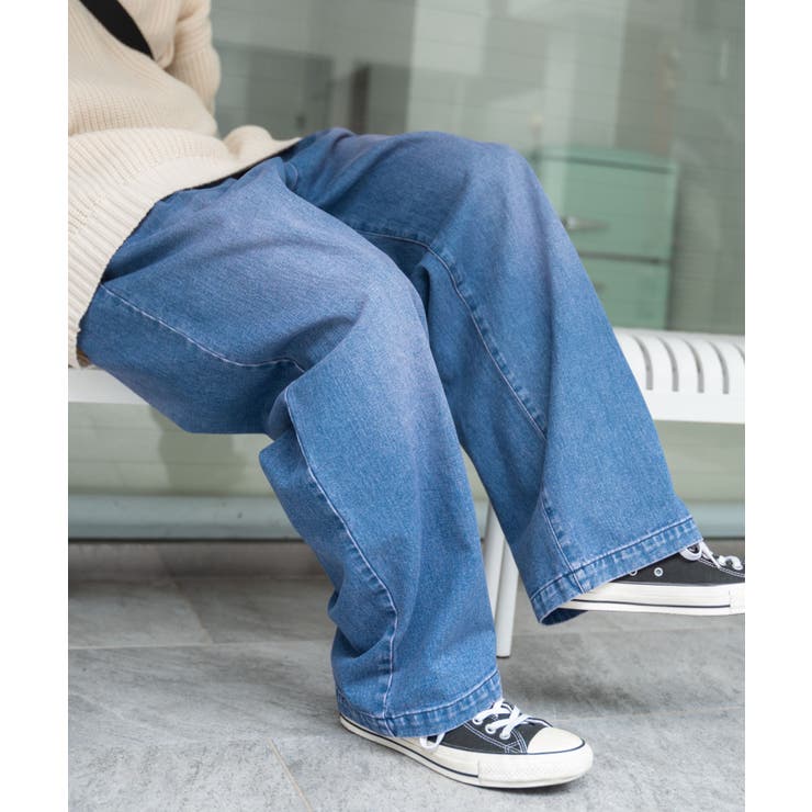 スケーターズ タックワイドデニムパンツ メンズ | WEGO【MEN】 | 詳細画像46 