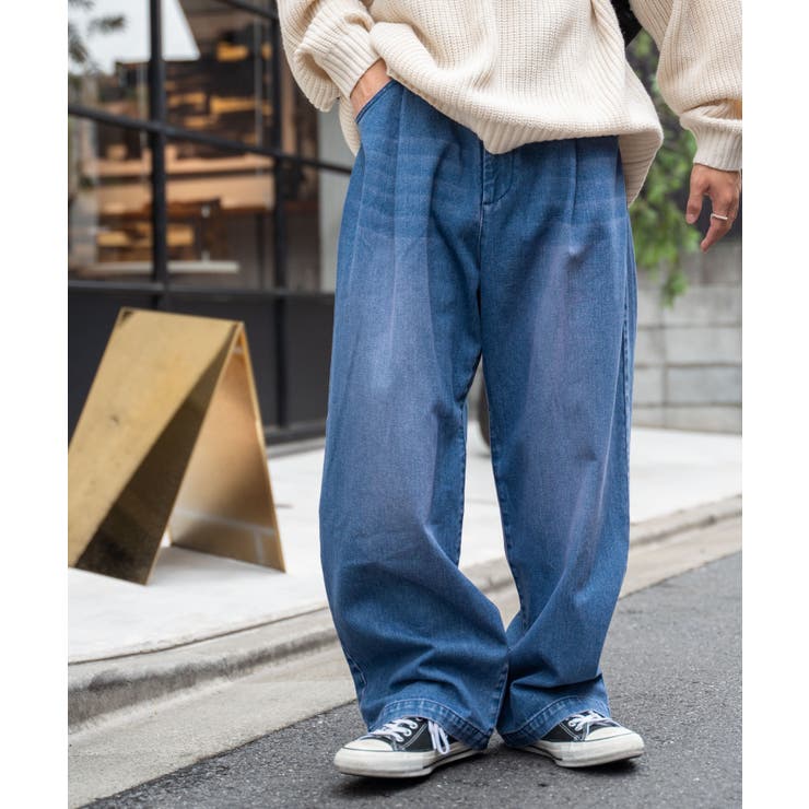 スケーターズ タックワイドデニムパンツ メンズ | WEGO【MEN】 | 詳細画像47 