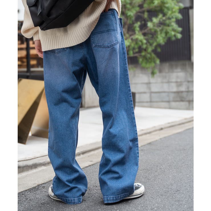 スケーターズ タックワイドデニムパンツ メンズ | WEGO【MEN】 | 詳細画像48 