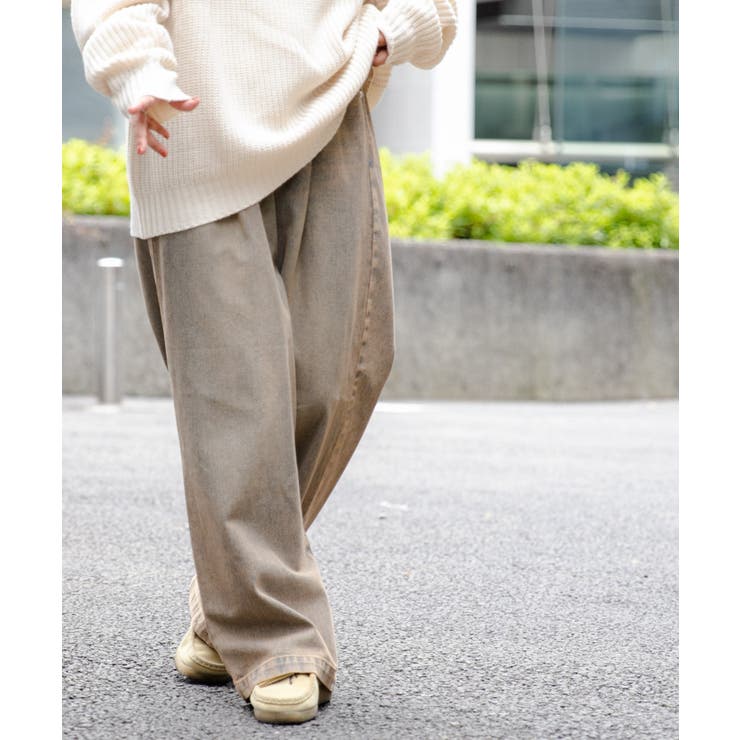 レッドその他 | スケーターズ タックワイドデニムパンツ メンズ | WEGO【MEN】
