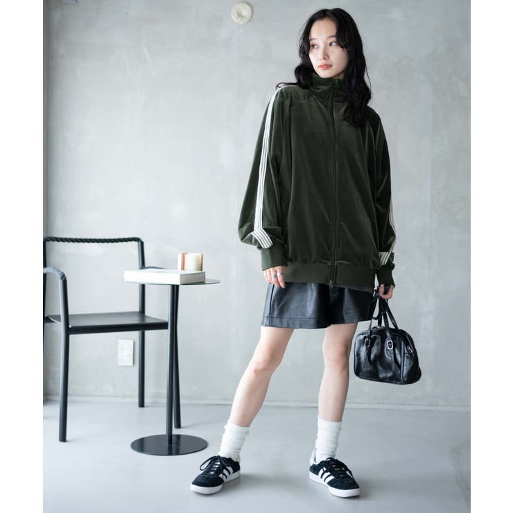 美品★上野商会 TEXACO ベロア スカジャン トラックジャケット 中綿 L LACOSTE（ラコステ）の「LACOSTE / 別注 トラック ジャケット