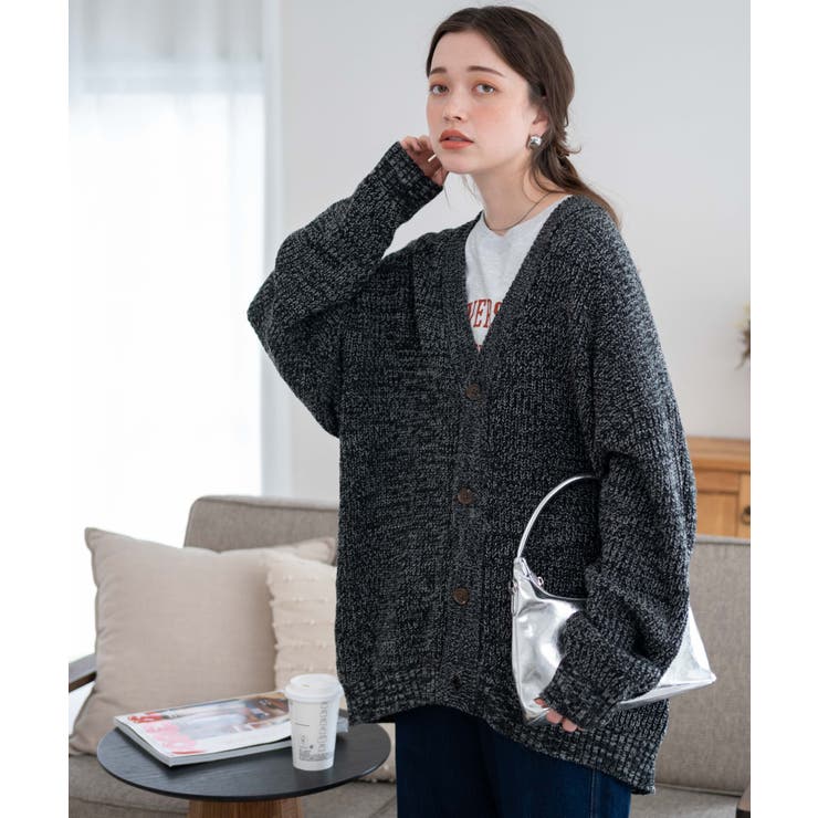 ルーズフィットカーディガン レディース 秋[品番：WG010088130]｜WEGO