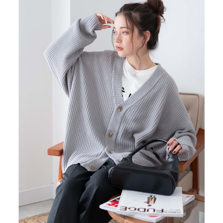 ルーズフィットカーディガン レディース 秋[品番：WG010088130]｜WEGO