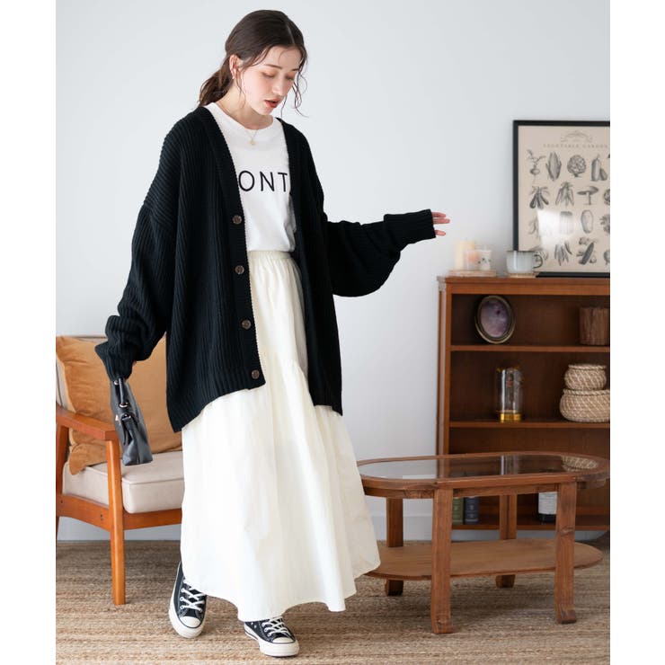 ルーズフィットカーディガン レディース 秋[品番：WG010088130]｜WEGO