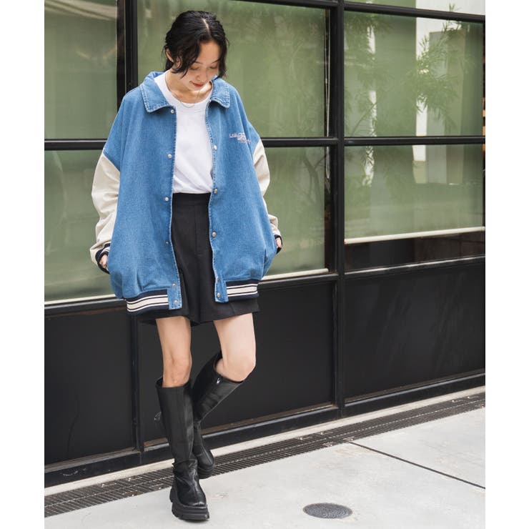 ヴィンテージスタジャン レディース 秋 | WEGO【WOMEN】 | 詳細画像2 
