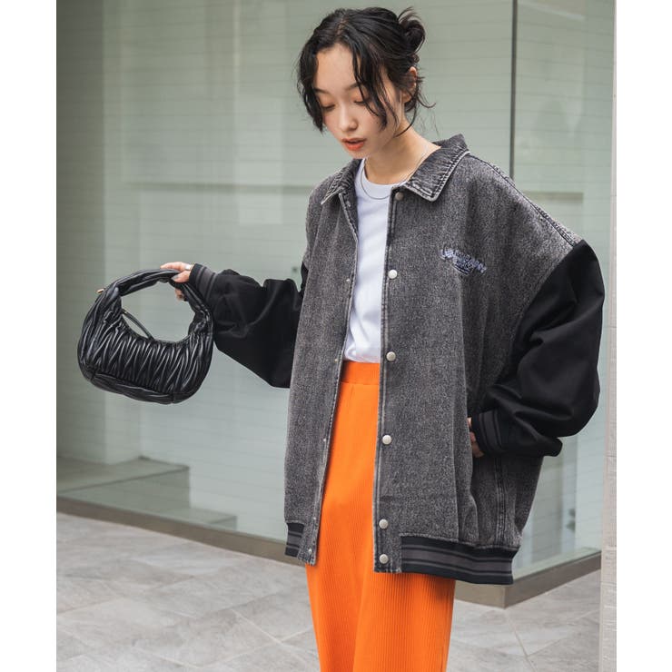 ヴィンテージスタジャン レディース 秋 | WEGO【WOMEN】 | 詳細画像7 