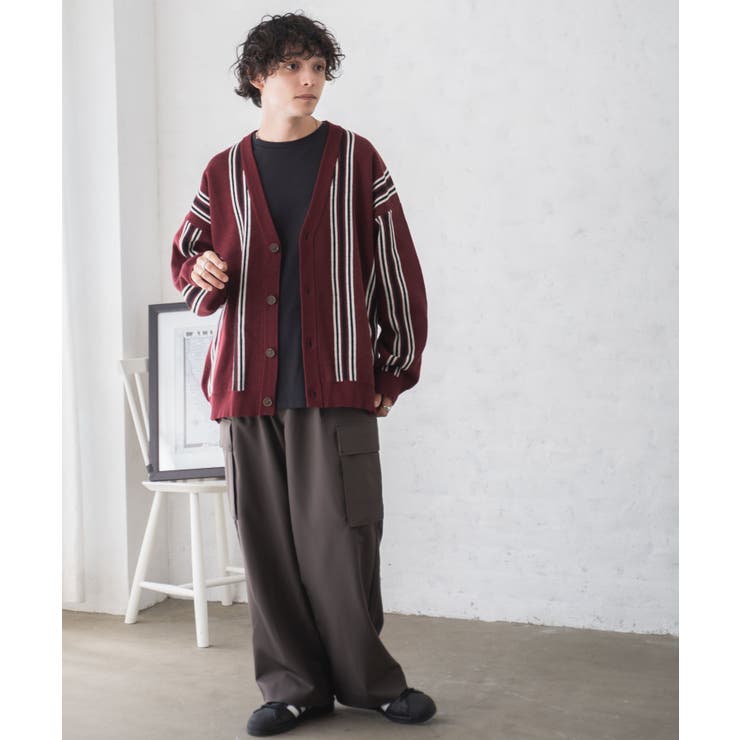 christian audigier/カーディガン(薄手)/M/レーヨン/BLK/総柄/021-086179 アンサンブル対応］ピュアカシミヤカーディガン | CHRISTIAN